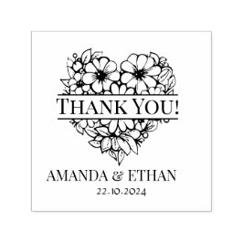 Wedding Heart Bedankt Zelfinktende Stempel