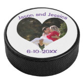 Wedding Heart Foto Hockey Puck (3/4)