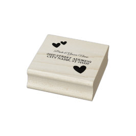 Wedding Heart Lijst Party Retouradres Rubberstempel