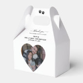 Wedding Heart Photo Couple Pet Dog My Humans  Bedankdoosjes (Voorkant Zijde)
