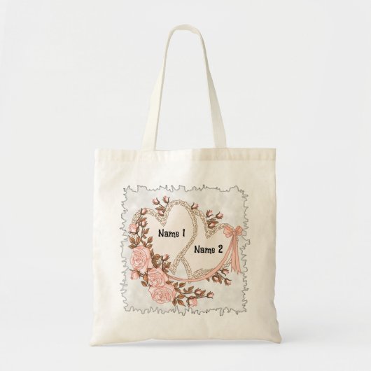Wedding Hearts canvas tas (Voorkant)