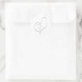 Wedding Hearts Invitation Envelope Seal Ronde Sticker (Tas)
