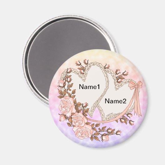 Wedding Hearts magneet (Voorkant / Achterkant)