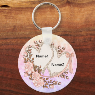 Wedding Hearts sleutelhanger