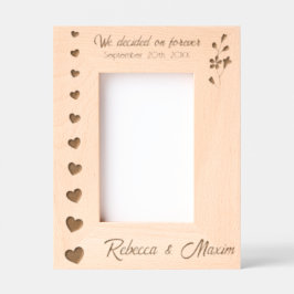 Wedding Hearts We besloten op Forever Custom 4x6 Gegraveerde Lijstjes