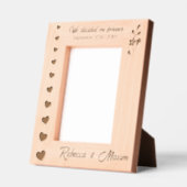 Wedding Hearts We besloten op Forever Custom 5x7 Gegraveerde Lijstjes (Links)