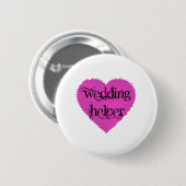 Wedding Helper Ronde Button 5,7 Cm (Voorkant /achterkant)