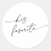 Wedding Hir favorite sticker (Voorkant)