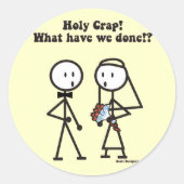 Wedding Holy Crap Stickers (Voorkant)