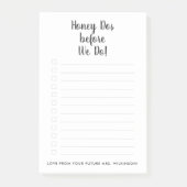 Wedding Honey Dos Checklist Post-it® Notes (Voorkant)