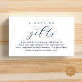 Wedding Honeymoon Fund, A Note on Gifts Informatiekaartje