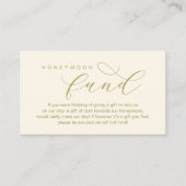 Wedding Honeymoon Fund, A Note on Gifts Informatiekaartje (Voorkant)