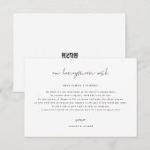 Wedding Honeymoon Fund Gift Request Enclosure Kaar Save The Date (Voorkant / Achterkant)