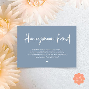 Wedding Honeymoon Fund Wish Cash Informatiekaartje