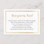 Wedding Honeymoon-kaart | lijst van gewoon goud Kaart<br><div class="desc">Het is oké om geld te vragen! Tegenwoordig leven veel koppels alleen al jaren voordat ze de knoop vastknopen en beschikken ze over alle noodzakelijke huishoudelijke artikelen. Hier is een leuke manier om je gasten wat tijd en moeite te besparen door geld te vragen in plaats van een cadeau.</div>