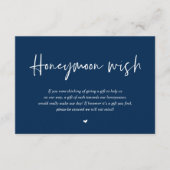 Wedding Honeymoon Wensfonds Cash Informatiekaartje (Voorkant)