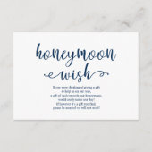 Wedding Honeymoon Wensfonds Cash Informatiekaartje (Voorkant)