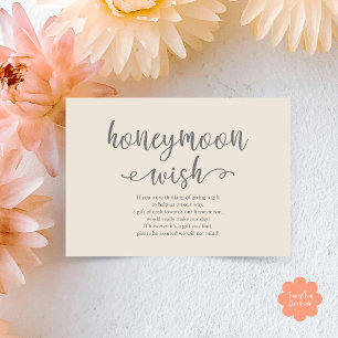 Wedding Honeymoon Wensfonds Cash Informatiekaartje