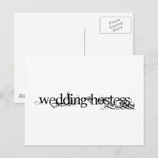 Wedding Hostess Briefkaart (Voorkant / Achterkant)