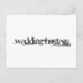 Wedding Hostess Briefkaart (Voorkant)