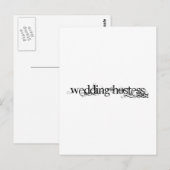 Wedding Hostess Briefkaart (Voorkant / Achterkant)