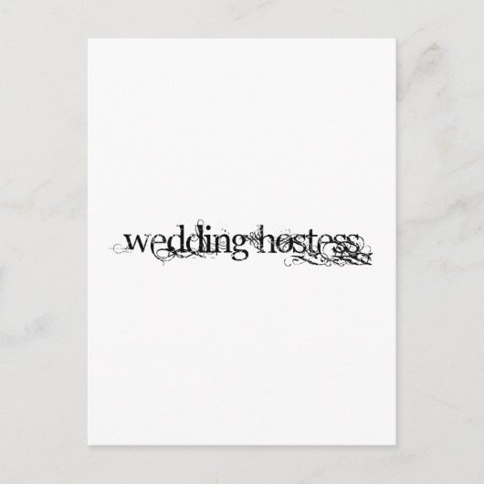 Wedding Hostess Briefkaart (Voorkant)