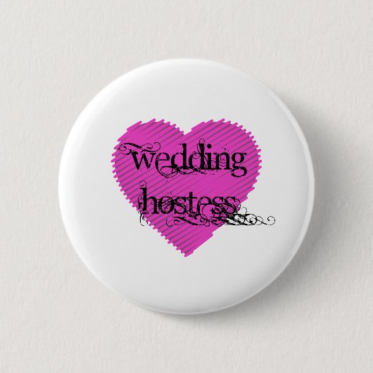 Wedding Hostess Ronde Button 5,7 Cm (Voorkant)