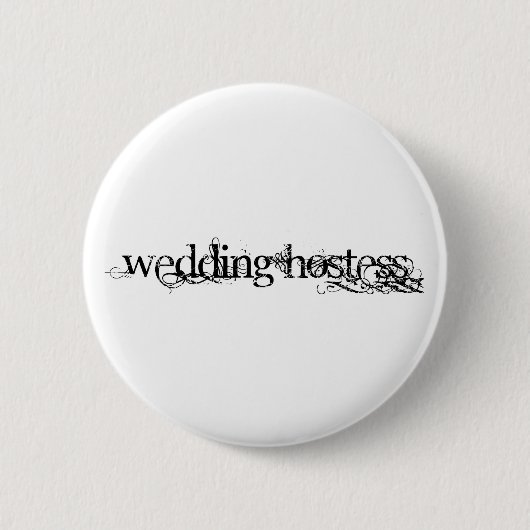 Wedding Hostess Ronde Button 5,7 Cm (Voorkant)