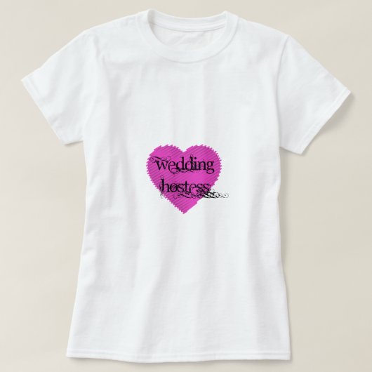 Wedding Hostess T-shirt (Design voorkant)