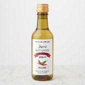 Wedding Hot Sauce Label HS039tr Wijn Etiket (Voorkant)