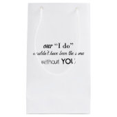 Wedding Hotel Block Bag Klein Cadeauzakje (Voorkant)