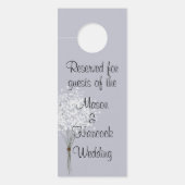 Wedding Hotel Room gereserveerd Deurhanger (Voorkant)