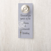 Wedding Hotel Room gereserveerd Deurhanger (Op knop)