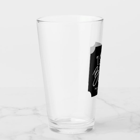 Wedding I Do BBQ Wit en Zwart Glas (Rechts)