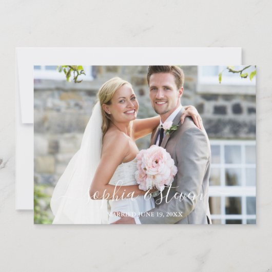  Wedding in Spring Blossom Bedankkaart (Voorkant)