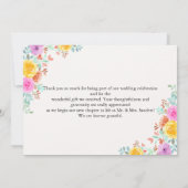  Wedding in Spring Blossom Bedankkaart (Achterkant)