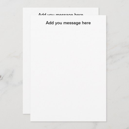 Wedding Insert Kaart (Voorkant / Achterkant)