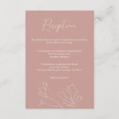 Wedding Insert Kaart | Terracotta Boho Floral (Voorkant)