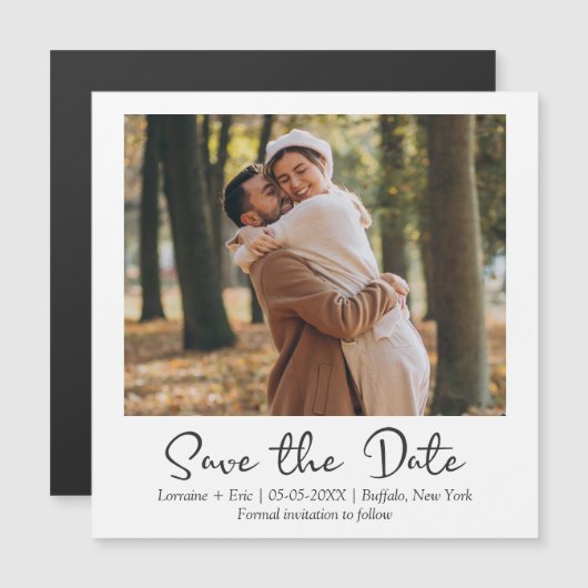 Wedding Instant Photo Effect Engaged Couple (Voorkant / Achterkant)