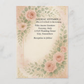 Wedding invitatiion informatiekaartje (Achterkant)