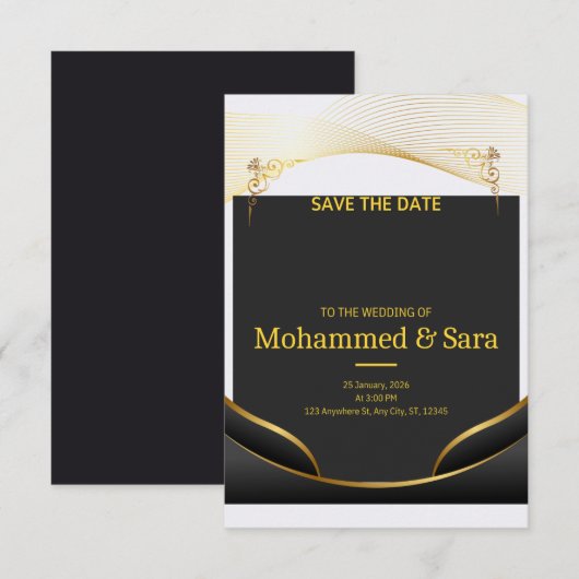 Wedding Invitation  (Voorkant / Achterkant)