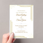 wedding invitation acryl uitnodigingen (Insitu (Draagbaar))