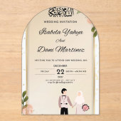 wedding invitation acryl uitnodigingen (Voorkant)
