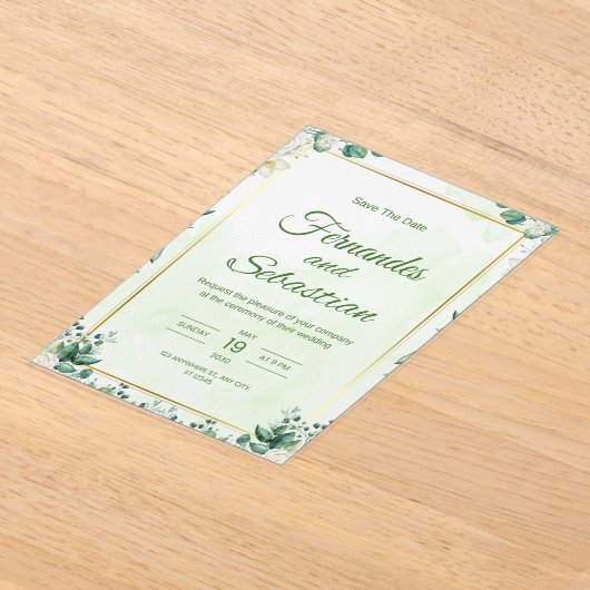 Wedding Invitation Acryl Uitnodigingen (Laagn)