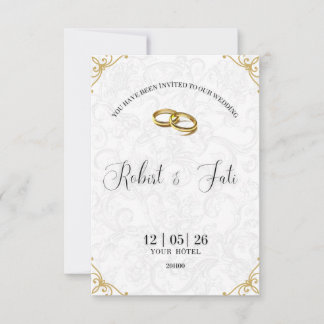 Wedding invitation bedankkaart