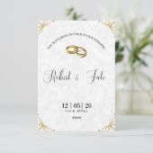 Wedding invitation bedankkaart (Staand voorkant)