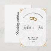 Wedding invitation bedankkaart (Voorkant / Achterkant)