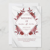 Wedding Invitation Black Gold Luxury Style Kaart (Achterkant)