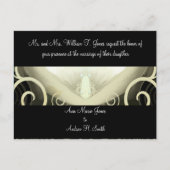 Wedding Invitation Cala Lily Uitnodiging Briefkaart (Voorkant)