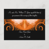 Wedding Invitation Cala Lily Uitnodiging Briefkaart (Voorkant)